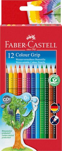 Faber-Castell - Buntstifte Colour Grip, 12er Set