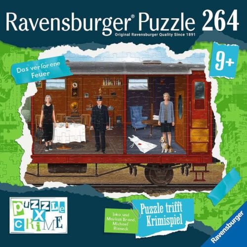 Ravensburger® Puzzle X Crime Kids - Raub im Zug, 264 Teile