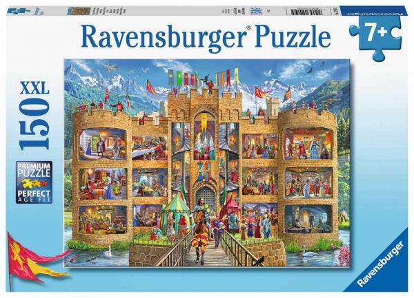 Ravensburger® Puzzle XXL - Blick in die Ritterburg, 150 Teile