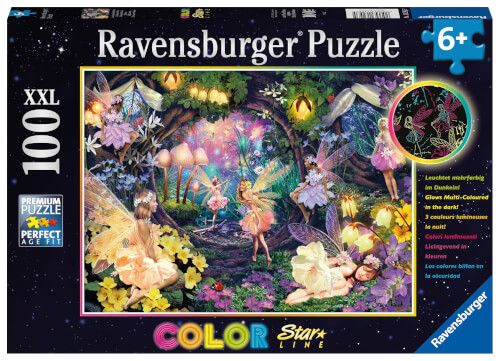 Ravensburger® Puzzle XXL - Leuchtende Waldfeen, 100 Teile