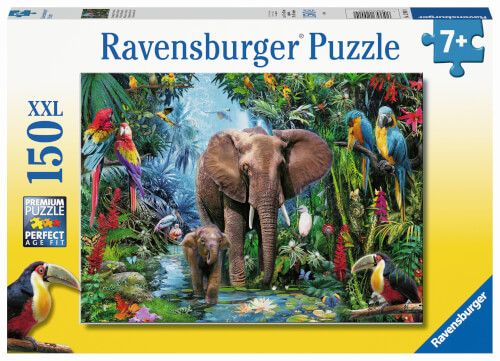 Ravensburger® Puzzle XXL - Dschungelelefanten, 150 Teile