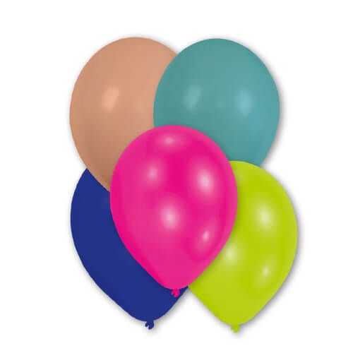 amscan® - 10 Latexballons Fashion, farblich sortiert 27,5 cm