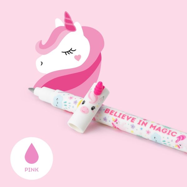 Erasable Pen - Gel Pen Unicorn, pink