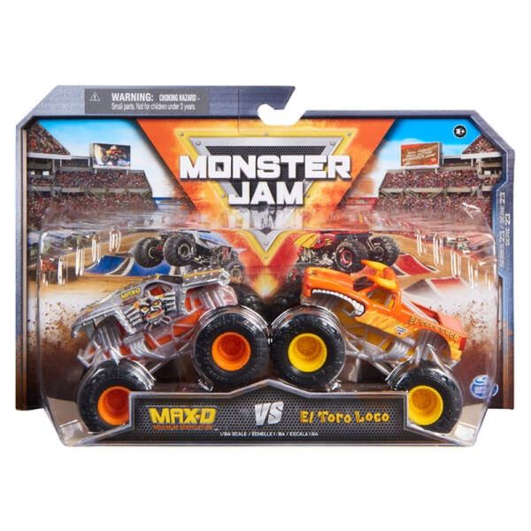 Monster Jam - Monster Truck 2er Pack 1:64 Max-D vs. El Toro Loco