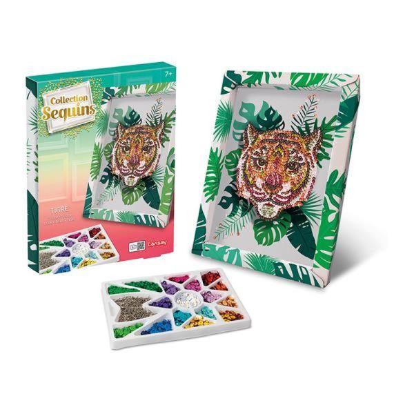 Collection Sequins - Paillettenkunst Tiger