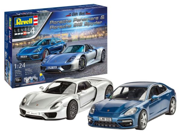 Revell Modellbau Geschenkset - Porsche-Set mit Basiszubehör