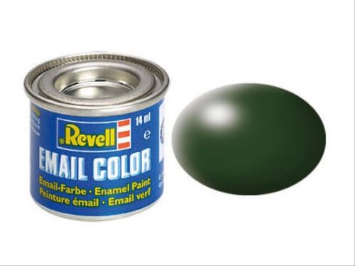Revell Modellbau - Email Color Dunkelgrün, seidenmatt 14 ml