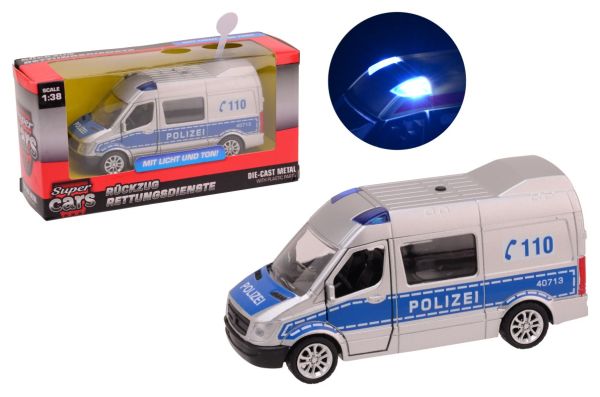 Johntoy - Super Cars Polizei Bus mit Licht & Sound