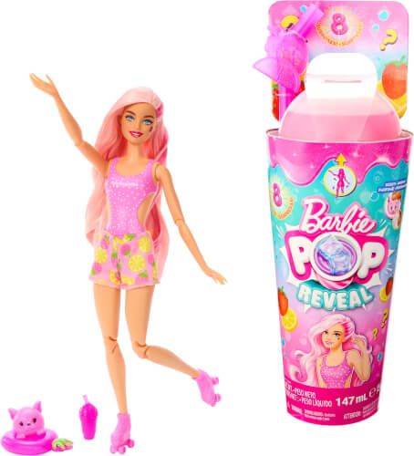 Barbie® Pop! Reveal Barbie Juicy Fruits Serie - Erdbeerlimonade