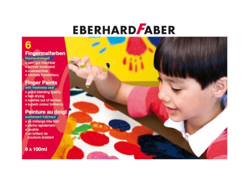 Eberhard Faber - Fingermalfarben, 6er Set