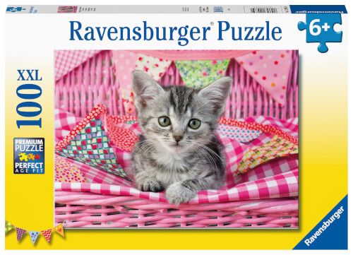 Ravensburger® Puzzle - Niedliches Kätzchen 100 Teile XXL