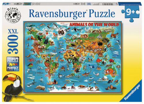 Ravensburger® Puzzle XXL - Tiere rund um die Welt, 300 Teile