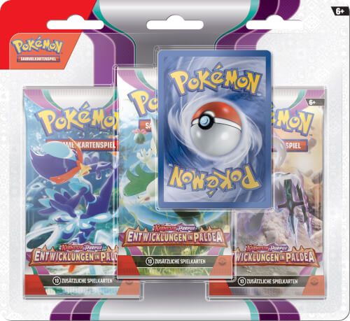 Amigo Pokémon - Karmesin & Purpur 02 3-Pack Blister