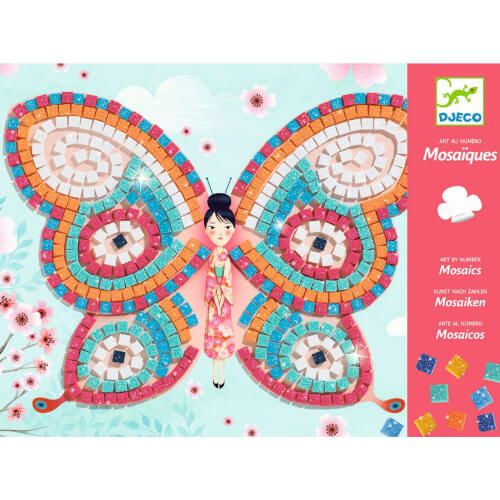 DJECO Mosaik - Glitzer Schmetterlinge