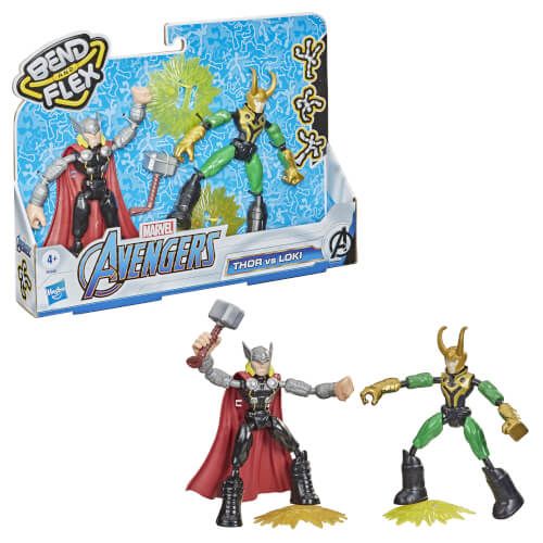 Hasbro Avengers - Bend and Flex Thor gegen Loki