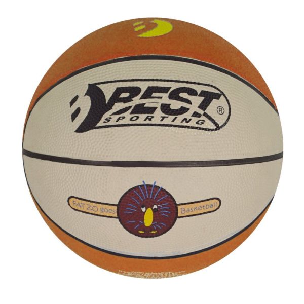 BEST Sporting - Mini Basketball dunkelbraun/cremefarben