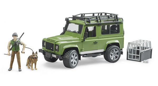 Bruder - Land Rover Defender Station Wagon mit Förster und Hund