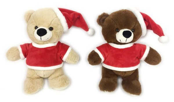 Teddy Toys - Weihnachtsbär 32cm, 2-fach sortiert