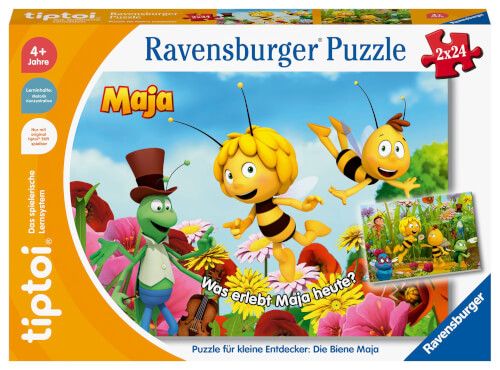 Ravensburger® tiptoi® Puzzle für kleine Entdecker - Die Biene Maja 2 x 24 Teile