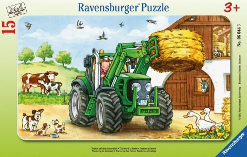 Ravensburger® Puzzle - Traktor auf dem Bauernhof, 15 Teile