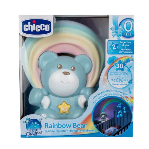 Chicco® - Regenbogenprojektor Bär, blau