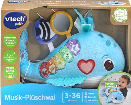 Kinderwelt Toys | Musik-Plüschwal VTech® Teddy