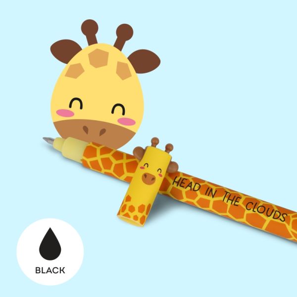 Erasable Pen - Gel Pen Giraffe, schwarz
