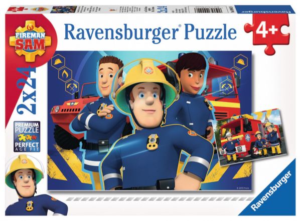 Ravensburger® Puzzle - Fireman Sam, 2x24 Teile