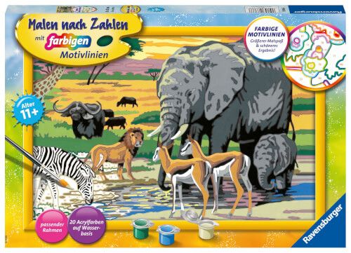 Ravensburger® Malen nach Zahlen - Tiere in Afrika