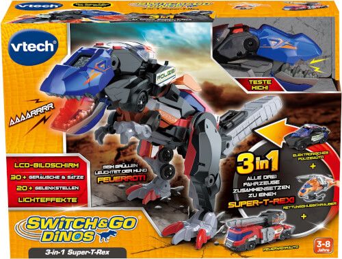 VTech® Switch & Go Dinos - 3-in-1 Super-T-Rex