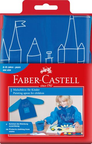 Faber-Castell - Malschürze für Kinder, blau