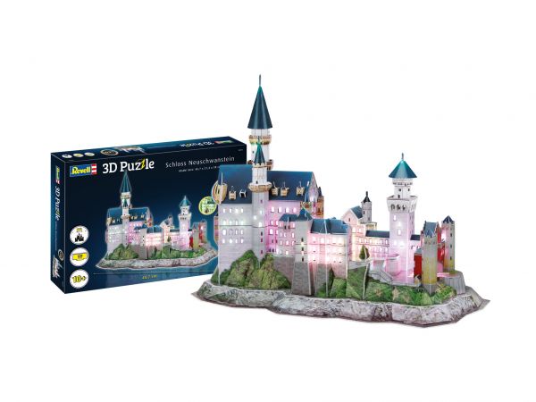 Revell 3D Puzzle - Schloss Neuschwanstein, LED Edition