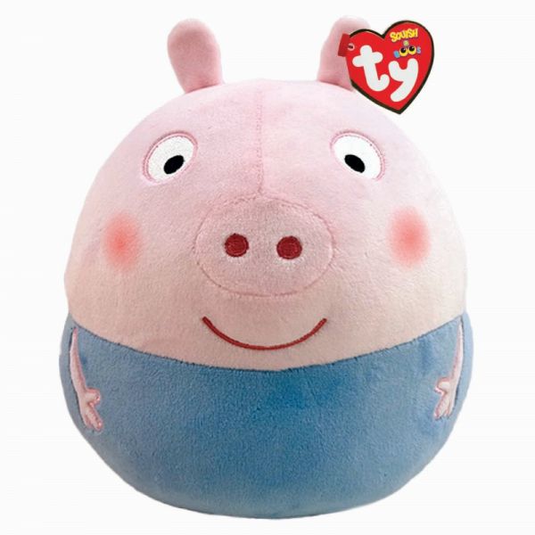 Ty Squish-A-Boo`s Peppa Pig - George Pig, 35cm