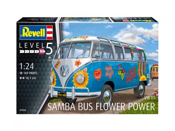 Revell Modellbau - VW T1 Samba Bus Flower Power
