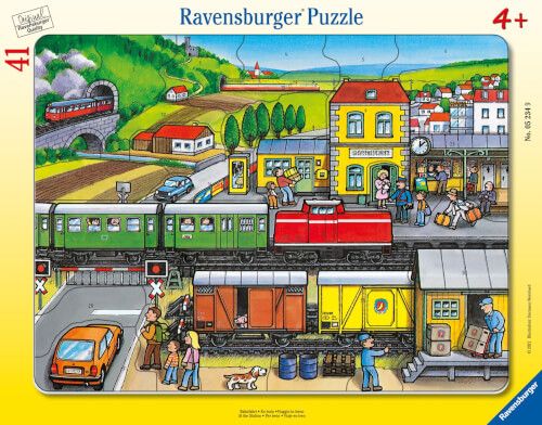 Ravensburger® Rahmenpuzzle - Bahnfahrt, 41 Teile