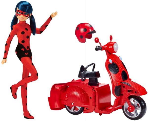 Bandai Miraculous Ladybug - Scooter mit Puppe