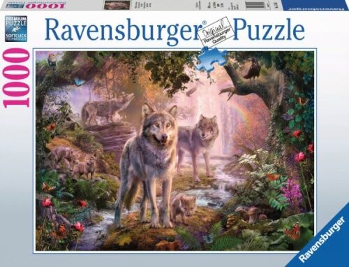 Ravensburger® Puzzle - Wolfsfamilie im Sommer, 1000 Teile
