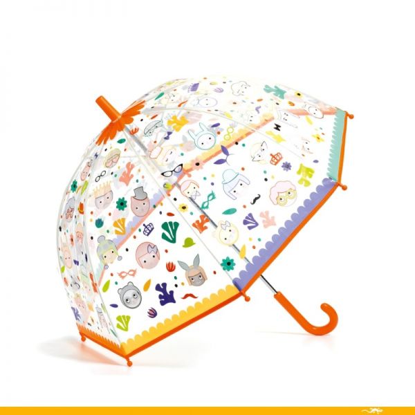 DJECO Regenschirm - Gesichter inklusive Farbwechsel