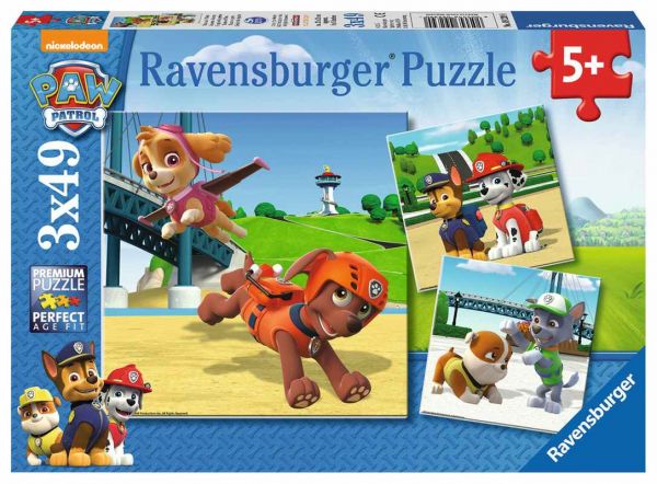 Ravensburger® Kinderpuzzle - Paw Patrol, Team auf 4 Pfoten