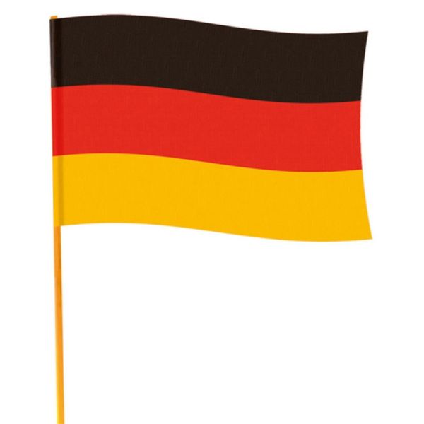 amscan® - Fahne Deutschland mit Stab, 50 x 70 cm