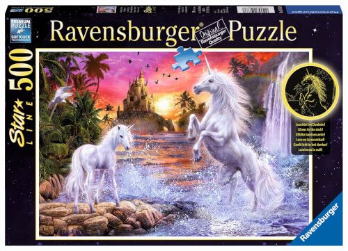 Ravensburger® Puzzle - Einhörner am Fluss, 500 Teile