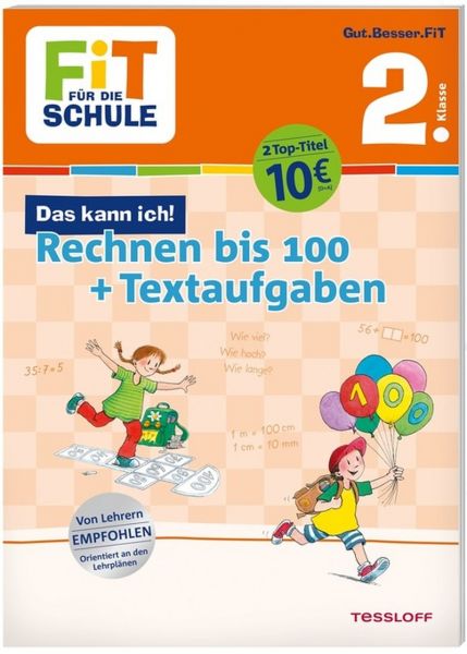 Tessloff FiT FÜR DIE SCHULE - Rechnen bis 100 + Textaufgaben, 2. Klasse