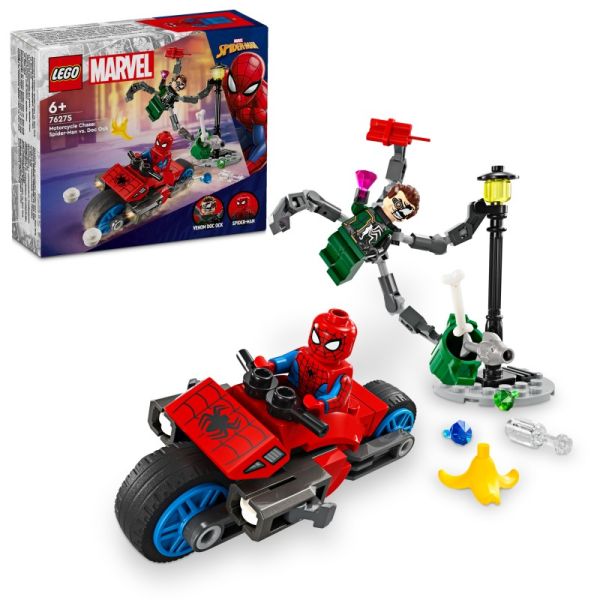 LEGO® Super Heroes Marvel - Motorrad-Verfolgungsjagd: Spider-Man vs. Doc Ock
