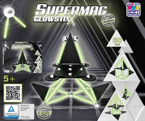 SUPERMAG® - Glowstixx, 50-teilig