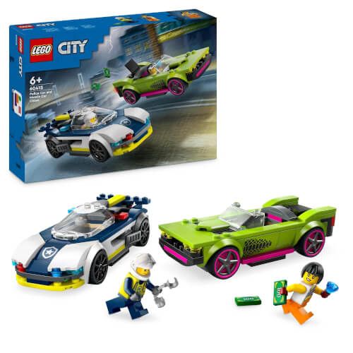 LEGO® City - Verfolgungsjagd mit Polizeiauto und Muscle Car