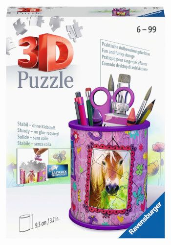 Ravensburger® 3D Puzzle - Utensilo Pferde, 54 Teile