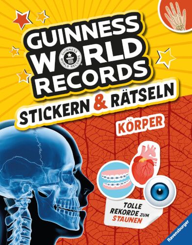 Ravensburger® Bücher - Guinness World Records Stickern & Rätseln, Körper
