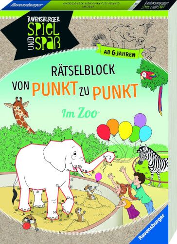 Ravensburger® Bücher - Von Punkt zu Punkt: Im Zoo