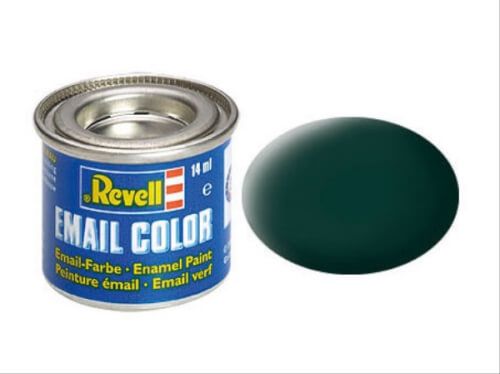Revell Modellbau - Email Color Schwarzgrün, matt 14 ml