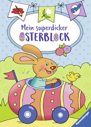 Ravensburger® Bücher - Malen und Rätseln superdicker Block Ostern